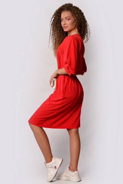 Платье PATRICIA by La Cafe F14859 красный - фото 2
