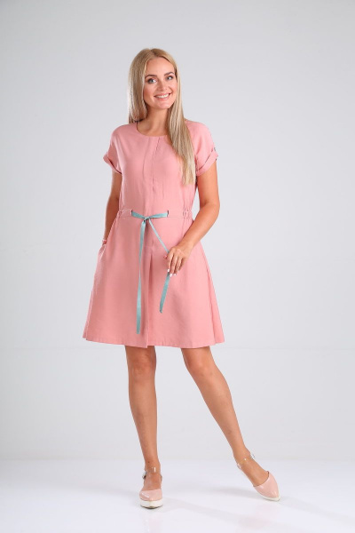 Платье Vilena 617 розовый - фото 6