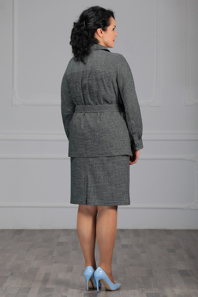 Жакет, юбка MadameRita 997 серый - фото 3