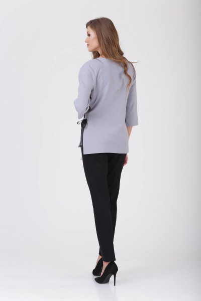 Блуза, брюки Verita 1143 серый/черный - фото 3