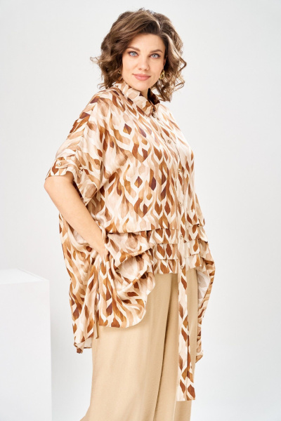 Блуза, брюки Romanovich Style 2-2917 кэмел - фото 13