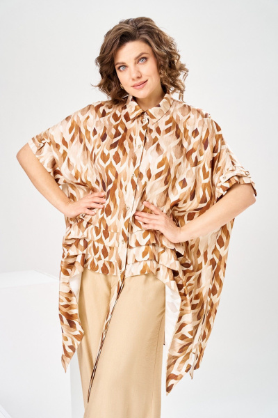 Блуза, брюки Romanovich Style 2-2917 кэмел - фото 11