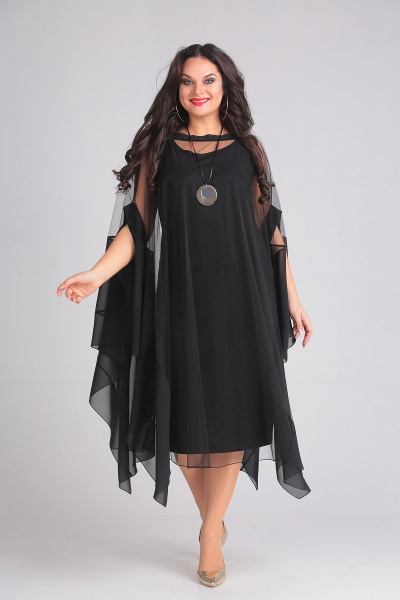 Платье Andrea Style 00128 черный - фото 1