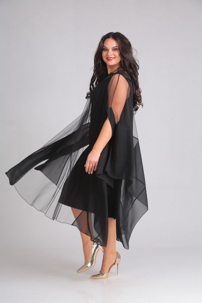 Платье Andrea Style 00128 черный - фото 3