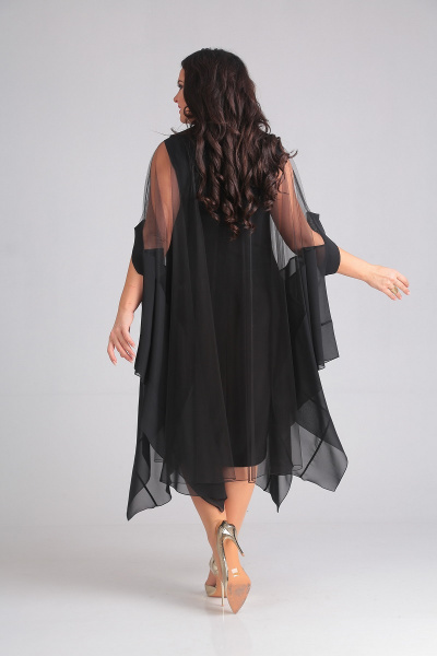Платье Andrea Style 00128 черный - фото 6