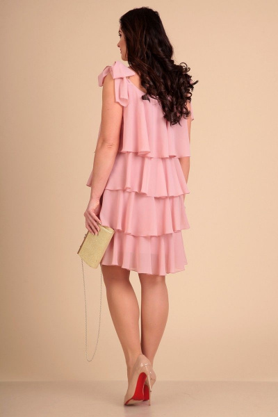 Платье Liona Style 616 нежно-розовый - фото 2