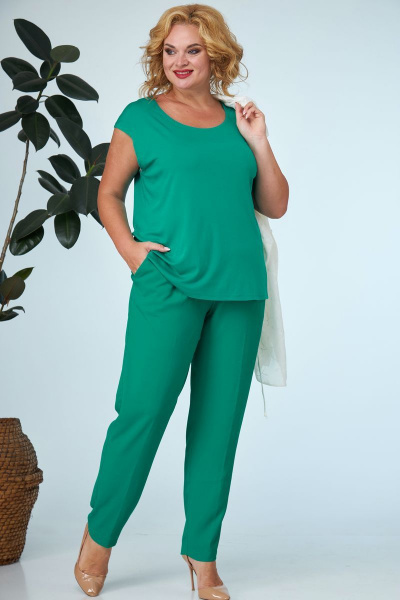 Блуза, брюки, топ Anastasia 660 зеленый - фото 3