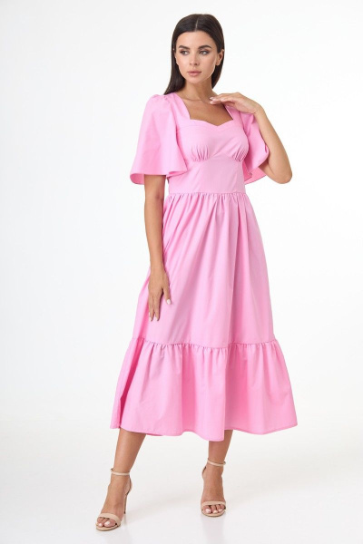Платье Anelli 1058 розовый - фото 7