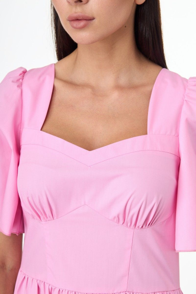 Платье Anelli 1058 розовый - фото 4