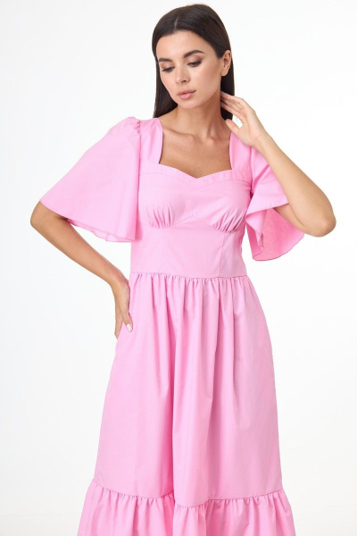 Платье Anelli 1058 розовый - фото 3