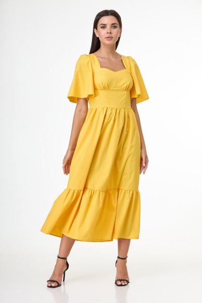 Платье Anelli 1058 желтый - фото 1