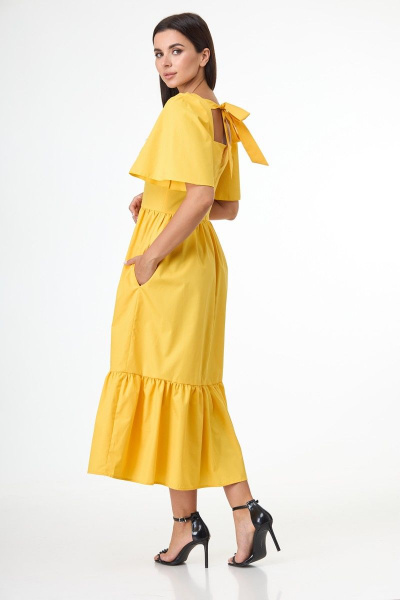 Платье Anelli 1058 желтый - фото 9
