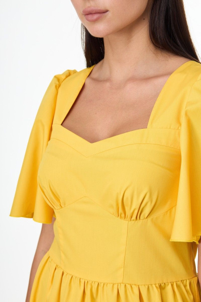 Платье Anelli 1058 желтый - фото 6