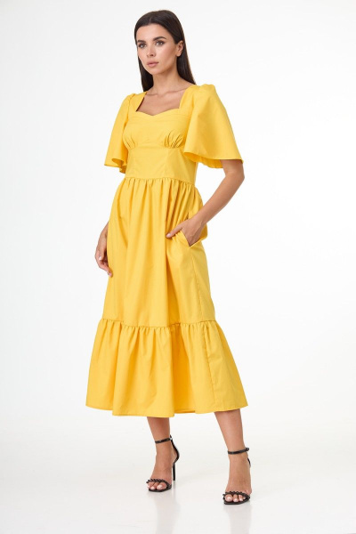 Платье Anelli 1058 желтый - фото 2