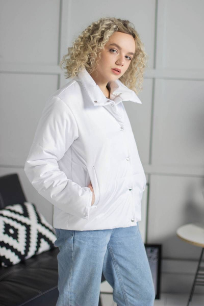 Куртка Sisteroom КД-013 белый - фото 3