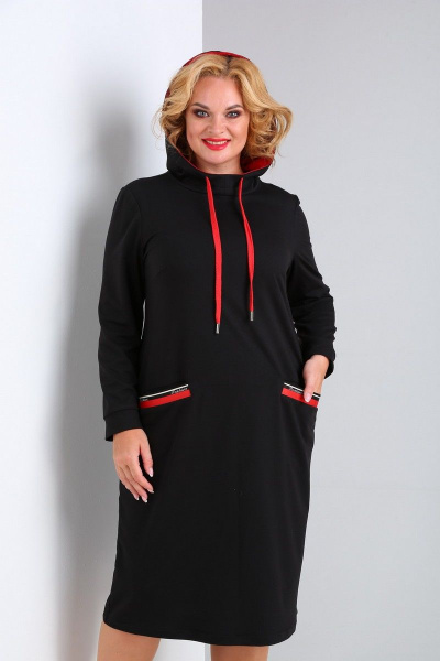 Платье SOVITA M-2121 черный - фото 3