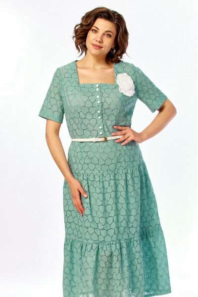 Платье Moda Versal П1903 мята - фото 4
