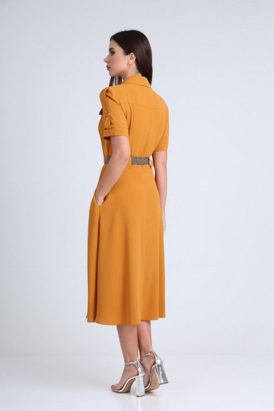 Платье Moda Versal П-2298 горчица - фото 7