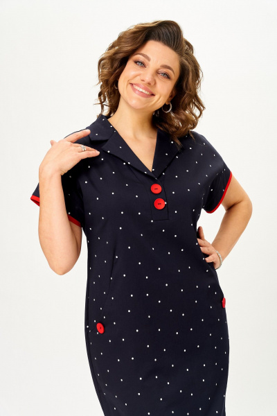 Платье Moda Versal П-2673 т.синий - фото 7