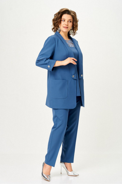 Блуза, брюки, жакет Svetlana-Style 2362 индиго - фото 11