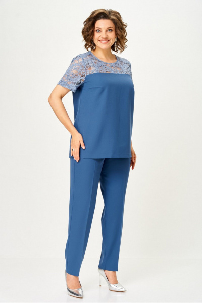 Блуза, брюки, жакет Svetlana-Style 2362 индиго - фото 2