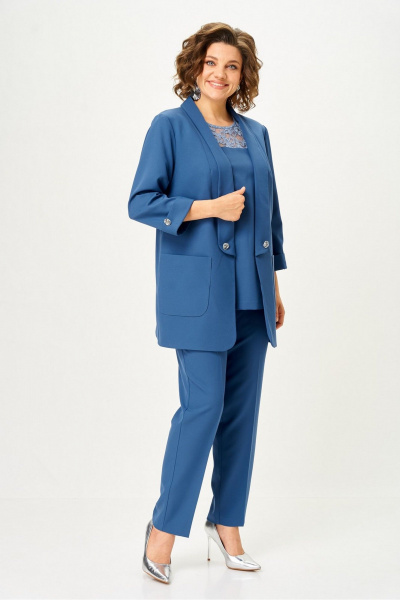 Блуза, брюки, жакет Svetlana-Style 2362 индиго - фото 1