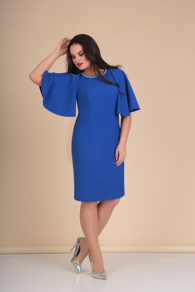 Платье Lady Line 447 синий - фото 1