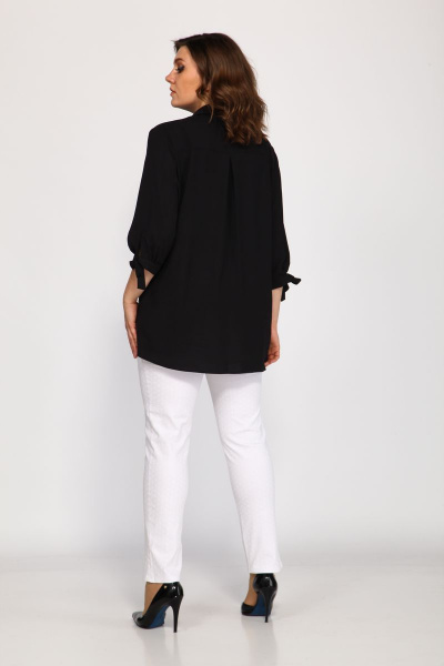 Блуза, брюки Klever 1514+275 белый+черный - фото 5