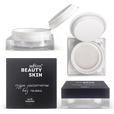 Пудра Belita Пудра рассыпч. без талька, тон 100 прозрачный, "Beauty Skin, страна пр - фото 1