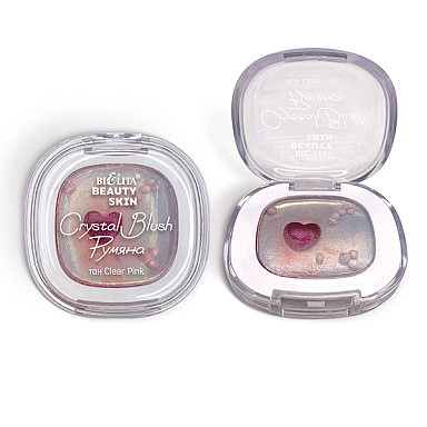 Румяна Belita Румяна Crystal Blush, тон clear pink, "Beauty Skin", страна происх.- К - фото 1