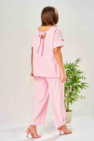 Брюки, туника AVA fashion М-205 розовый - фото 11
