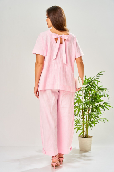 Брюки, туника AVA fashion М-205 розовый - фото 10