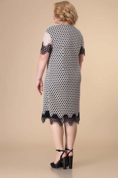 Платье Romanovich Style 1-2184 пудра\черный - фото 3