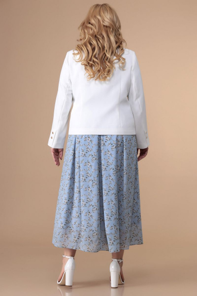 Жакет, платье Romanovich Style 3-2179 белый,голубые_тона - фото 4