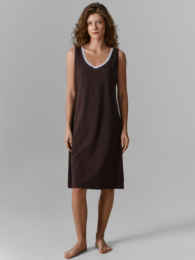 Сорочка Mark Formelle 572399/25-38956ПП-5 белый_горошек_на_кофейном - фото 1