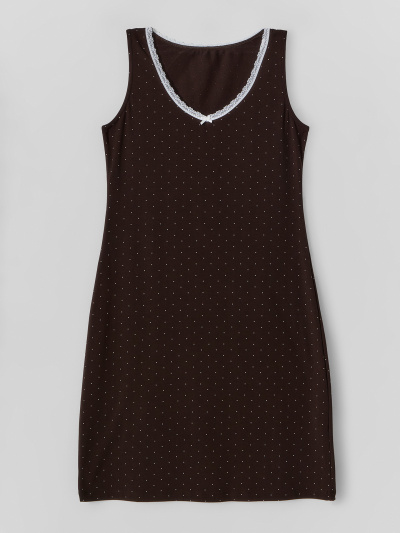 Сорочка Mark Formelle 572399/25-38956ПП-5 белый_горошек_на_кофейном - фото 3