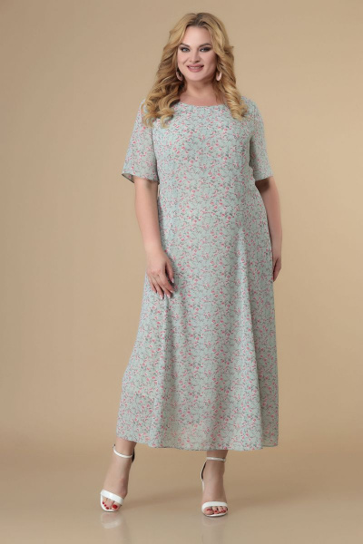 Жакет, платье Romanovich Style 3-2180 коралл,мята - фото 5