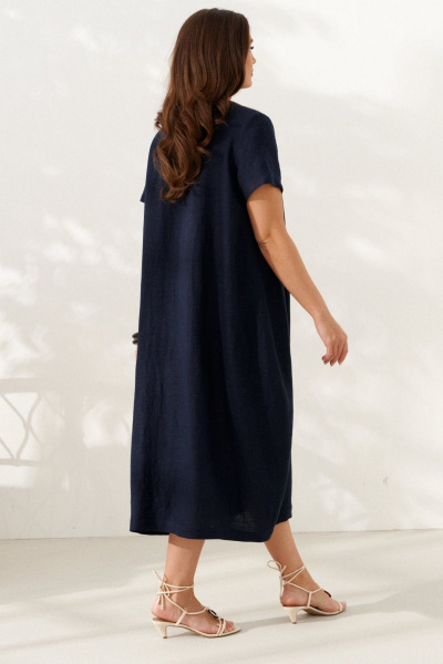 Платье AltaModa 1118 темно-синий - фото 3