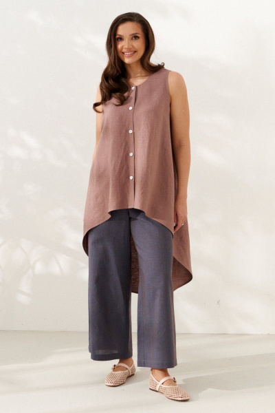 Блуза AltaModa 1120-1 какао - фото 7