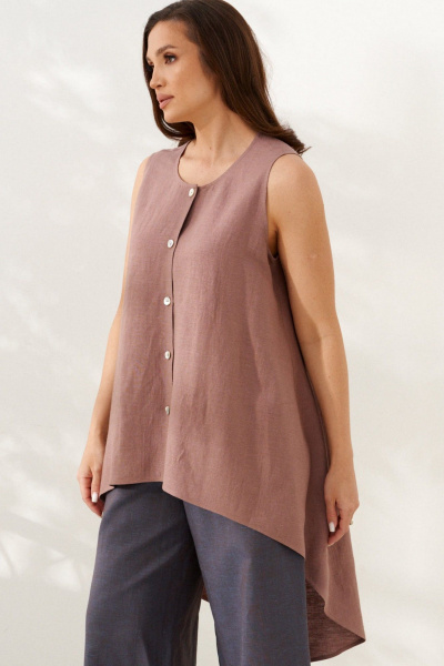 Блуза AltaModa 1120-1 какао - фото 6