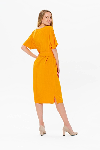 Платье BirizModa 21С0021 оранжевый - фото 2