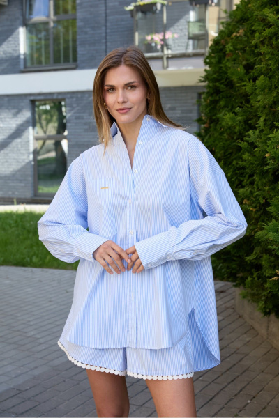 Рубашка, шорты ICY Street 26ICY130 голубая_полоска - фото 2