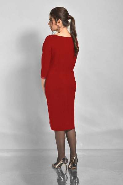 Платье Faufilure outlet С809 красный - фото 2