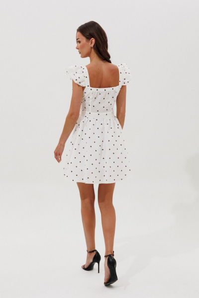 Платье V&N Fashion 1159 белое_в_сердечки - фото 5