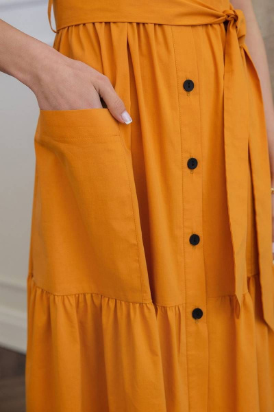Платье Daloria 1799 оранжевый - фото 7