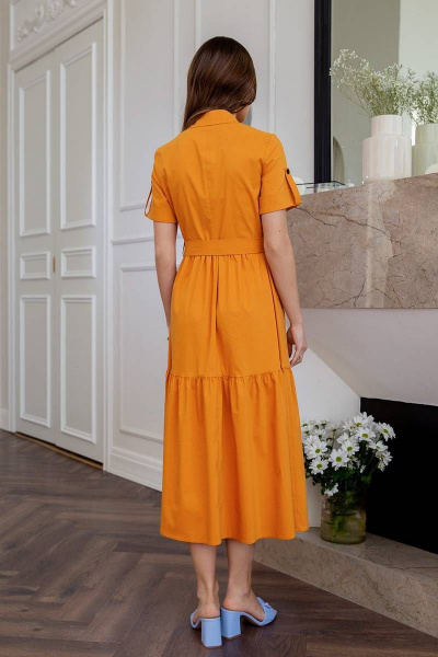Платье Daloria 1799 оранжевый - фото 3
