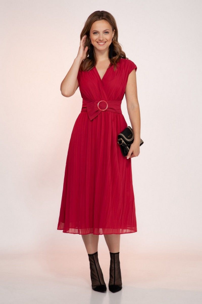 Платье Dilana VIP 1771 красный - фото 1