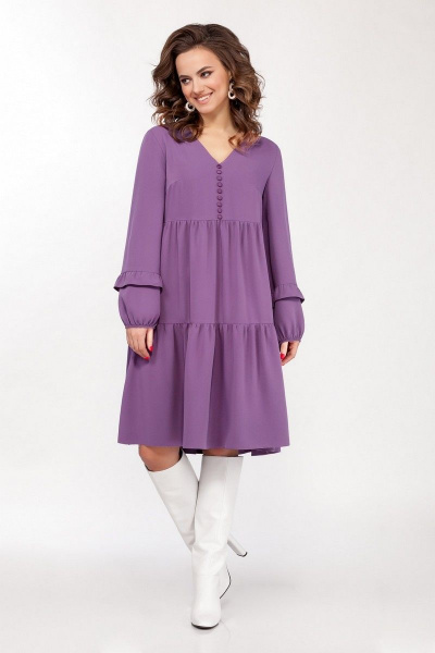 Платье Dilana VIP 1793 фиолетовый - фото 1