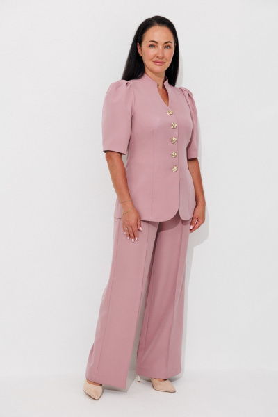 Брюки, жакет Ambera Style 2149-3 пыльная роза - фото 3