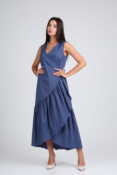 Платье Диомант 1703 синий - фото 1